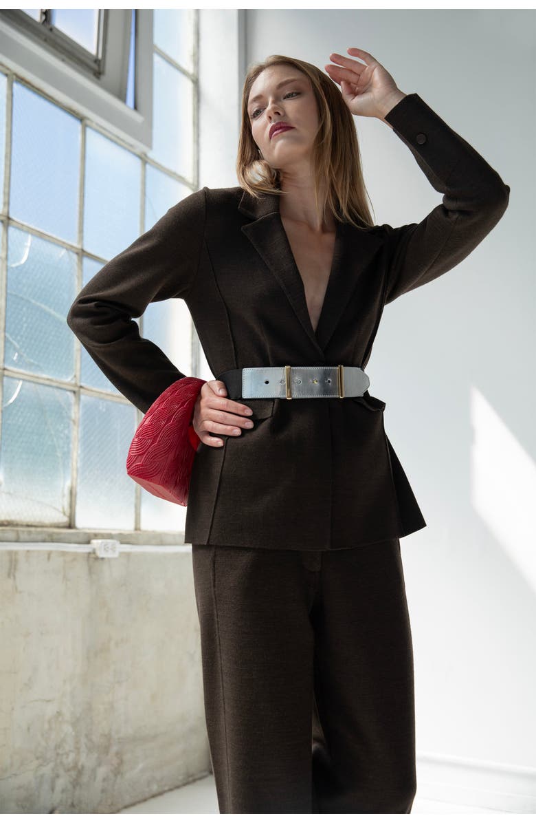 SSKEIN Laurent Trousers, Alternate, color, Cocoa