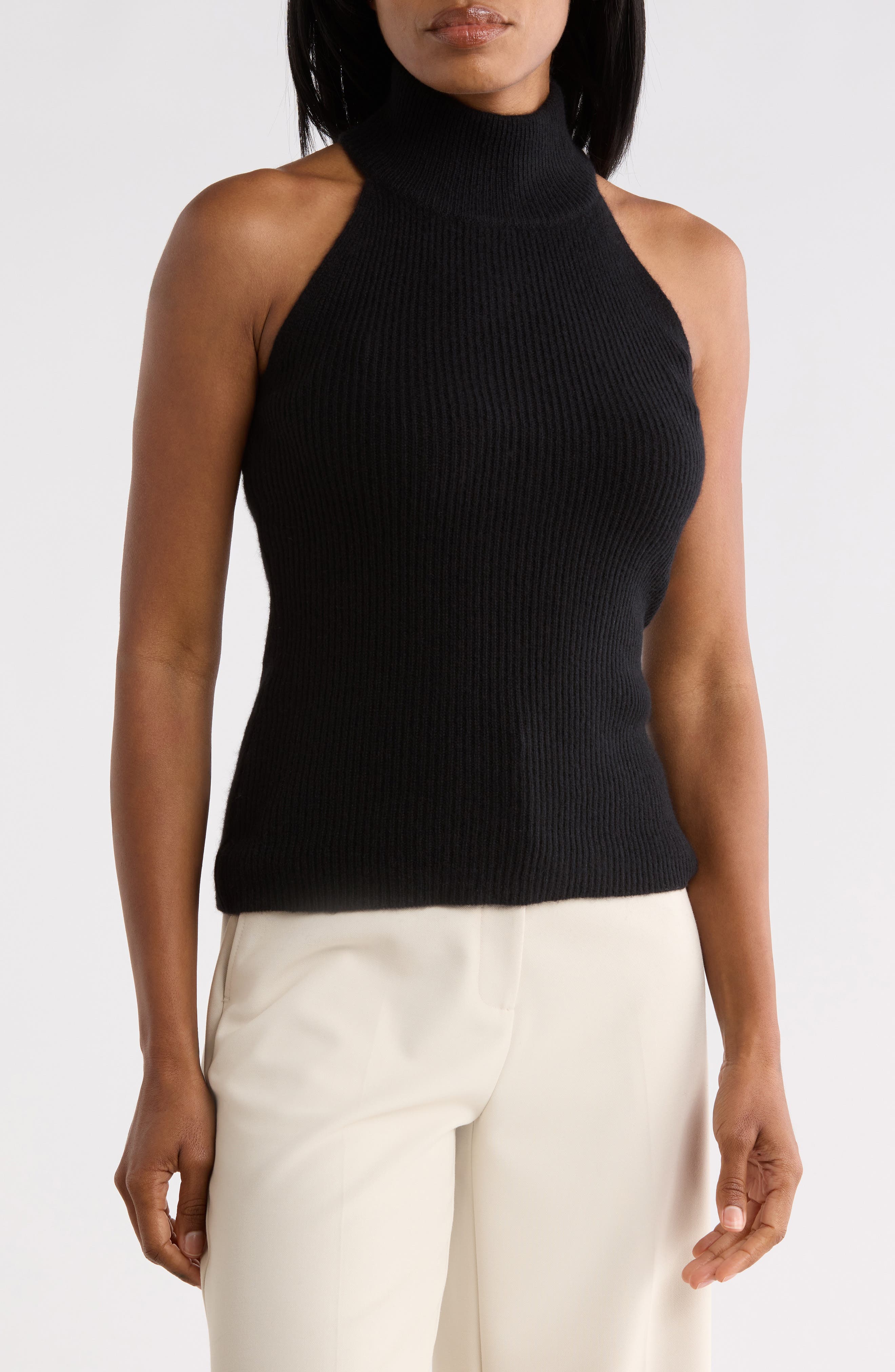Cashmere Halter Turtleneck