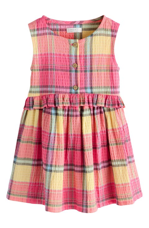 Kids' Check Print Sleeveless Dress (Baby, Toddler & Little Kid)
