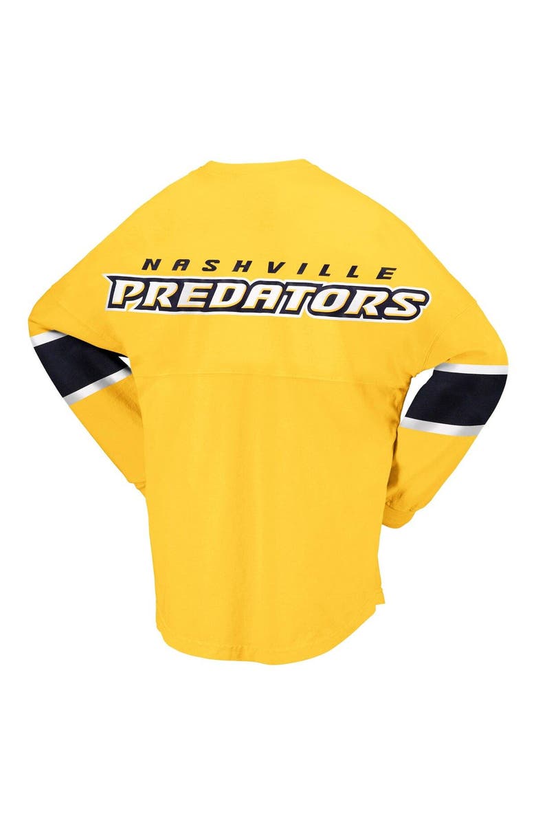 FANATICS Women's Fanatics Branded Gold Nashville Predators Jersey Long Sleeve T-Shirt, Alternate, color, 