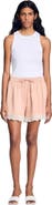 SANDRO Rhinestone shorts with lace