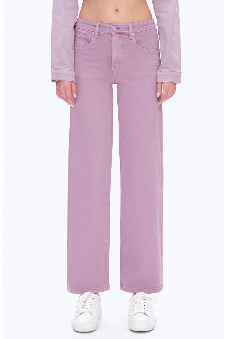 Flora High Rise Straight Jeans, Main, color, PURPLE