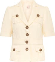 Maison Common Half Sleeve Jersey Safari Jacket