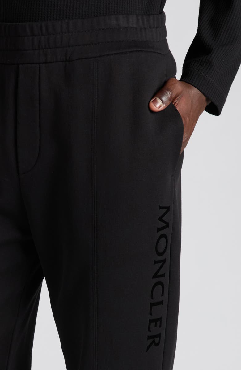 Moncler Logo Joggers, Alternate, color, Black
