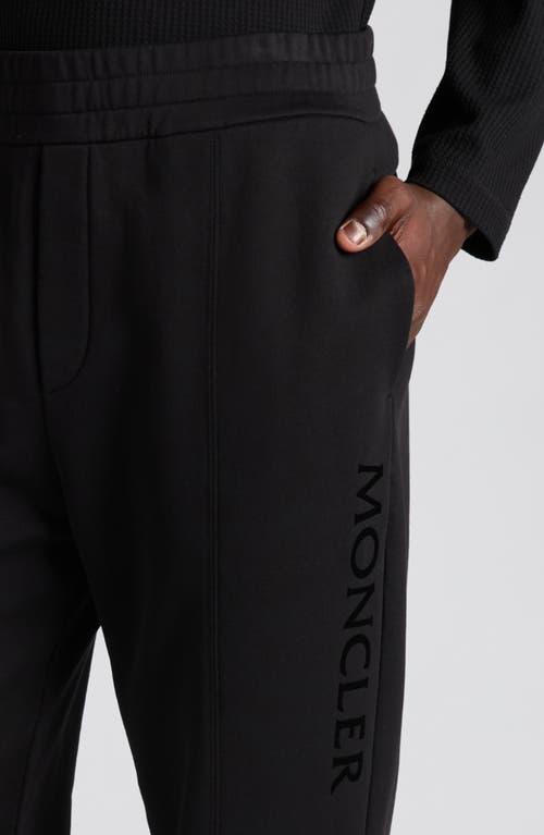 Moncler Logo Joggers In Black
