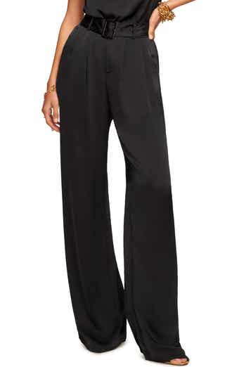 Amaya Belted Satin Pants