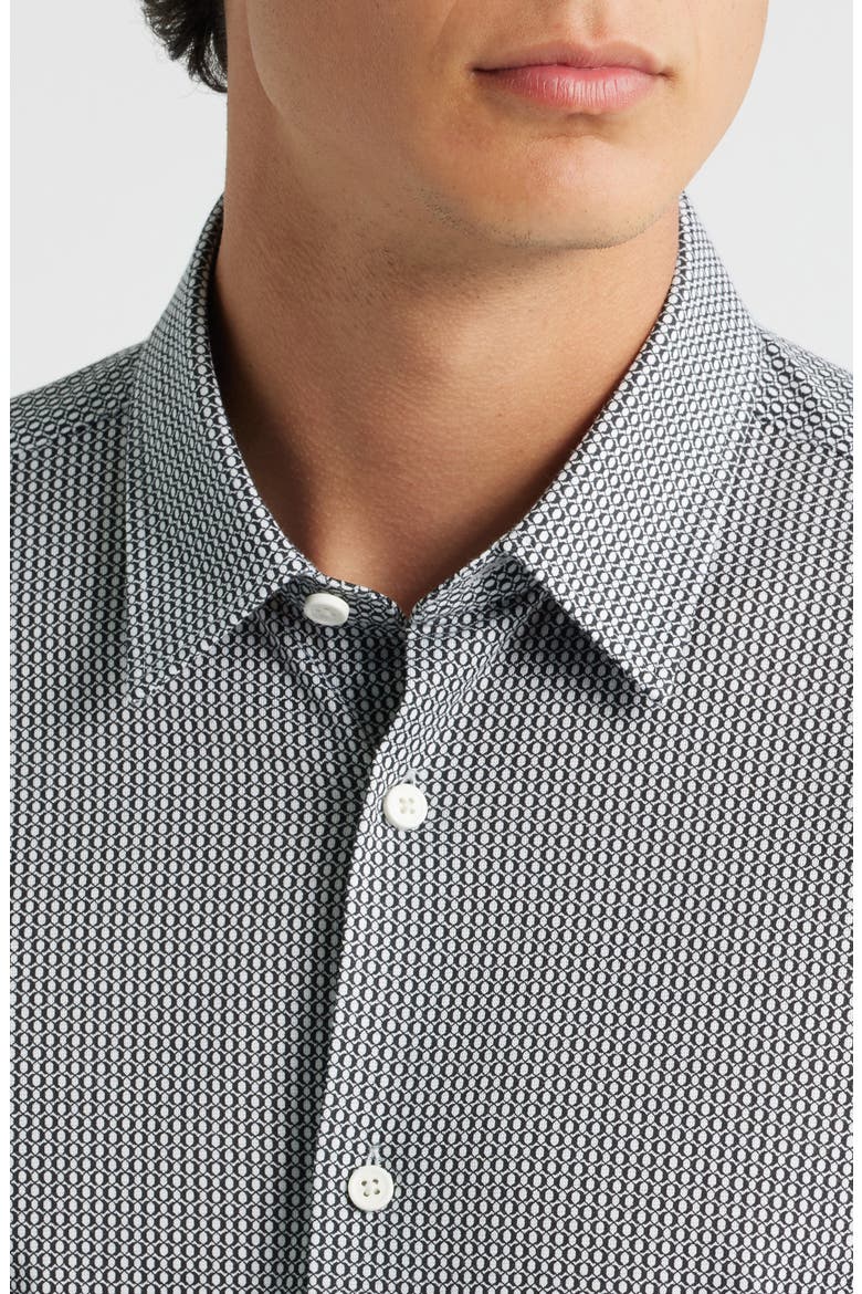 Roan Stretch Corduroy Button-Up Shirt, Alternate, color, DARK BLUE