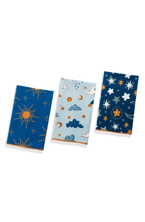 Set of Three Celestial Dreams Kitchen Towels