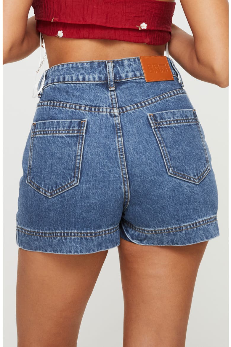 Gazelle Denim Miniskort, Alternate, color, BLUE