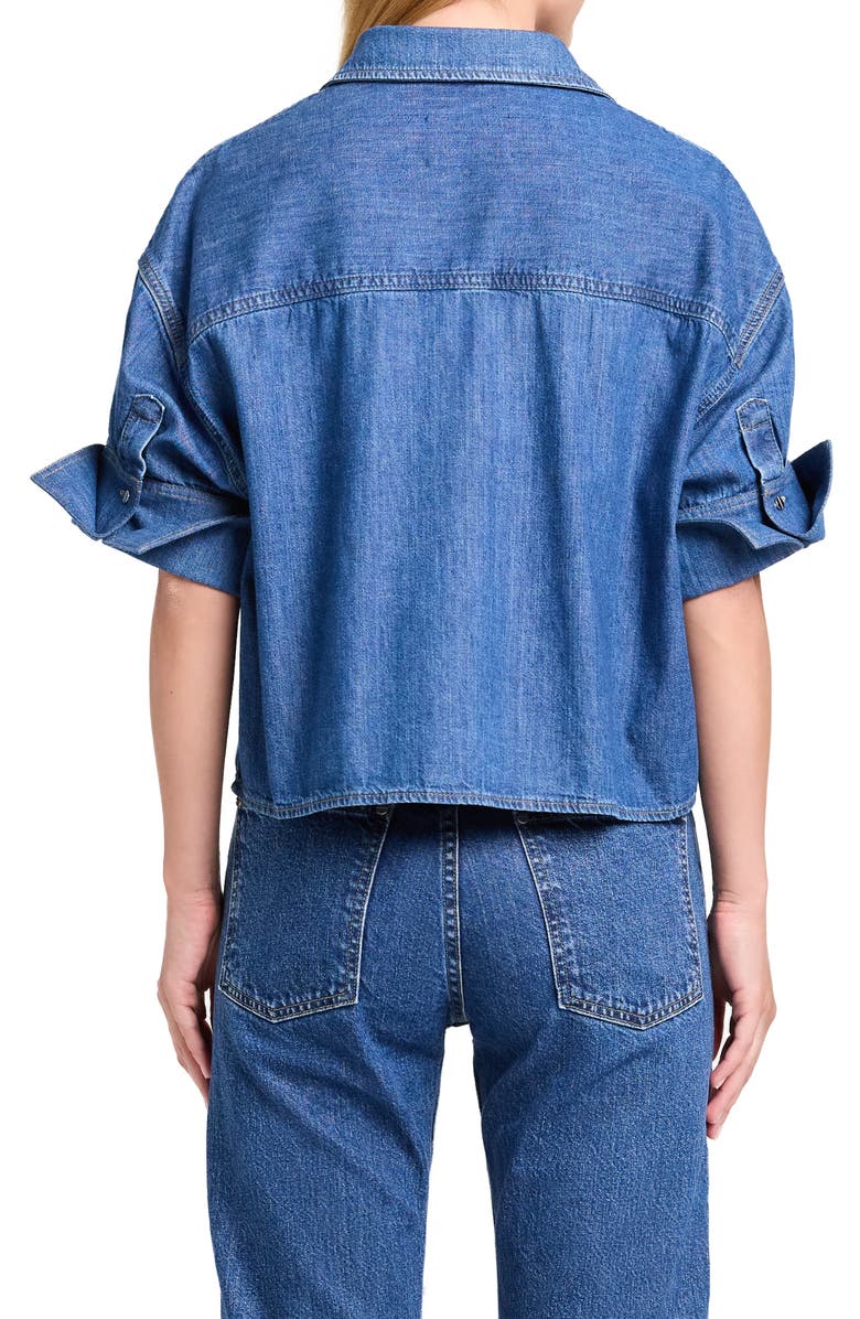 TWP My Newest Mistake Denim Button-Up Shirt, Alternate, color, Paris