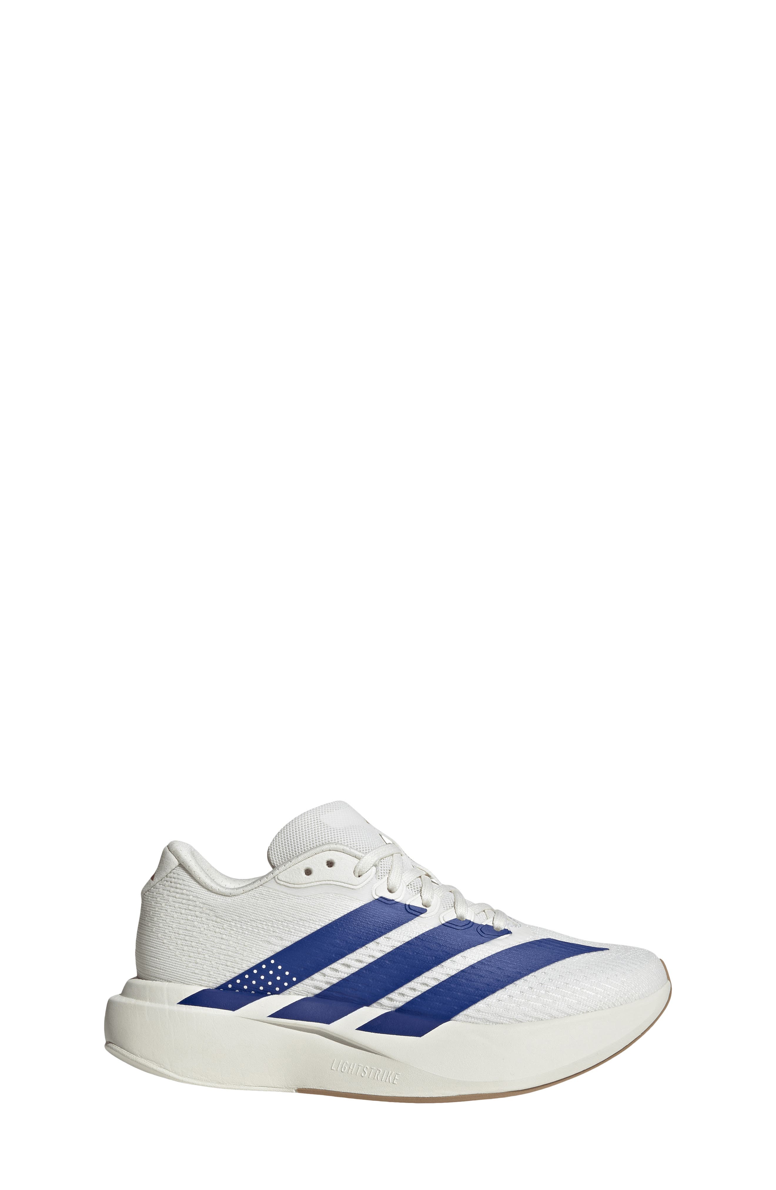 Kids' Adizero Pacer Running Shoe, Alternate, color, WHITE/ ROYAL BLUE/ RUBY
