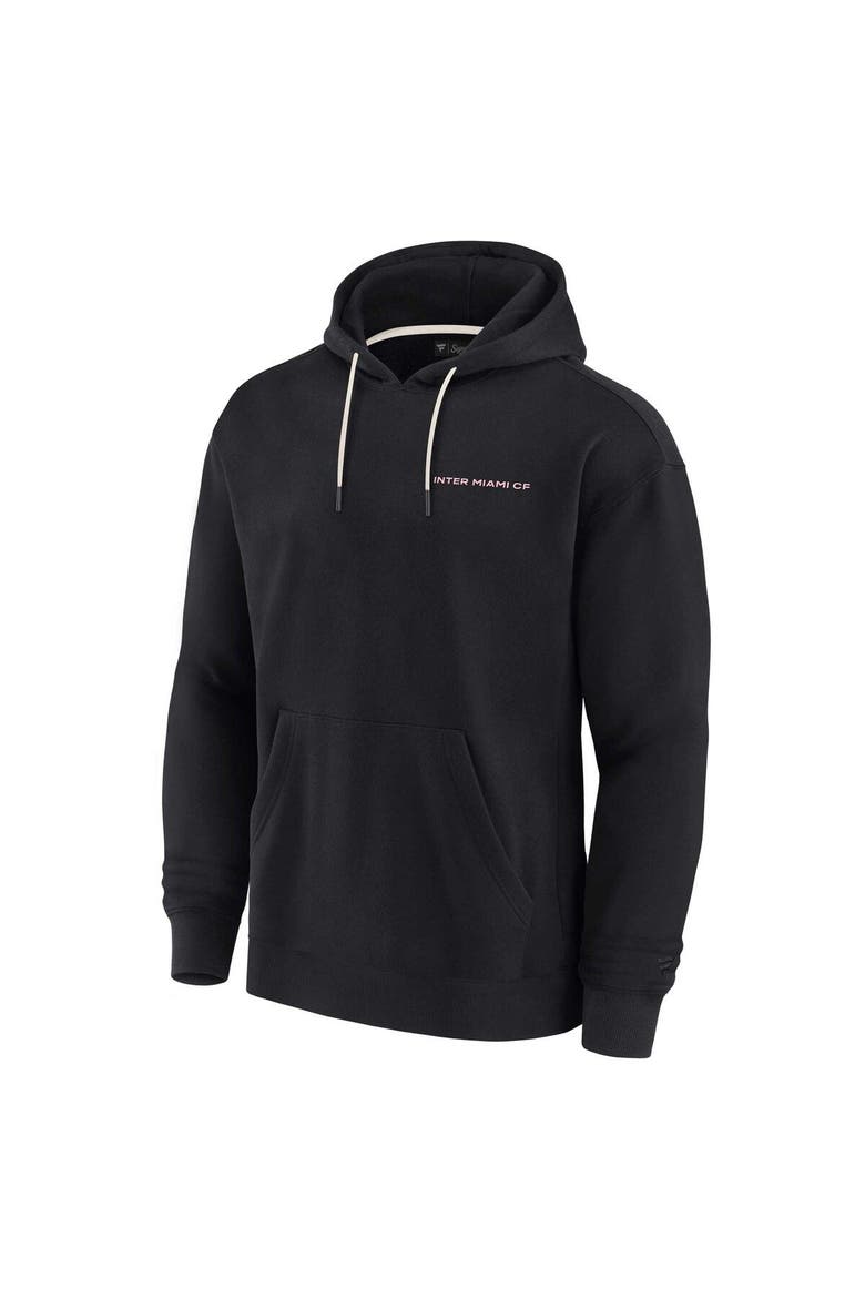 Unisex Fanatics Signature Black Inter Miami CF Elements Super Soft Fleece Pullover Hoodie, Alternate, color, Black