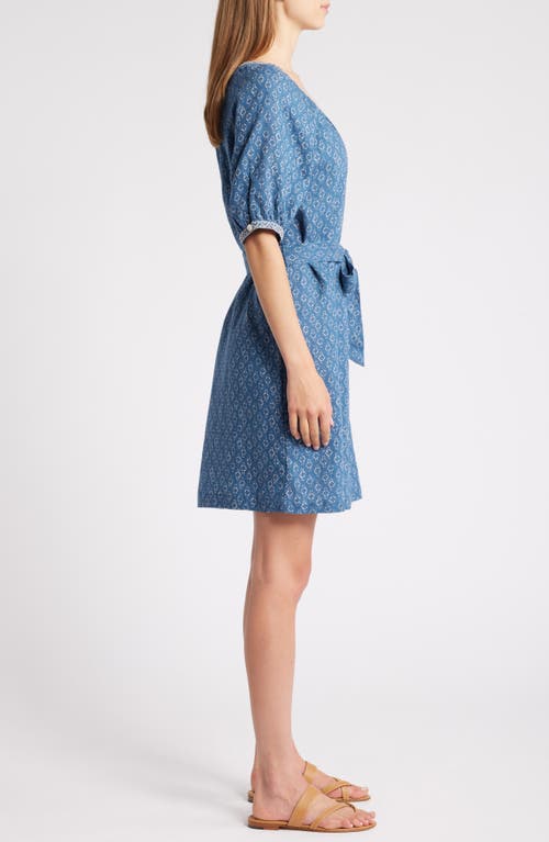 FAHERTY FAHERTY CARMEL LINEN BUTTON-UP MINIDRESS 