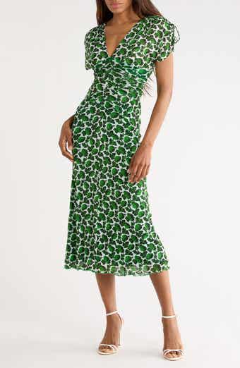 Diane von Furstenberg Charlotte Plunge Neck Maxi Dress