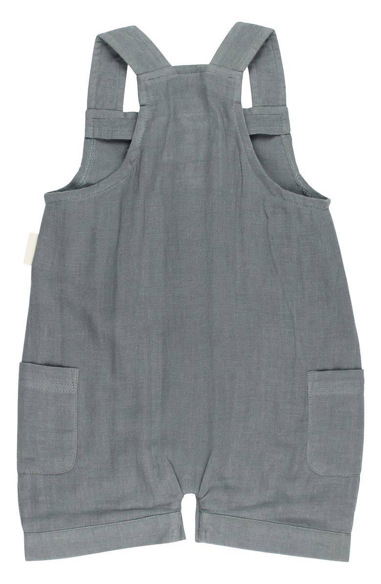 L'ovedbaby Cuffed Organic Cotton Muslin Romper, Alternate, color, 