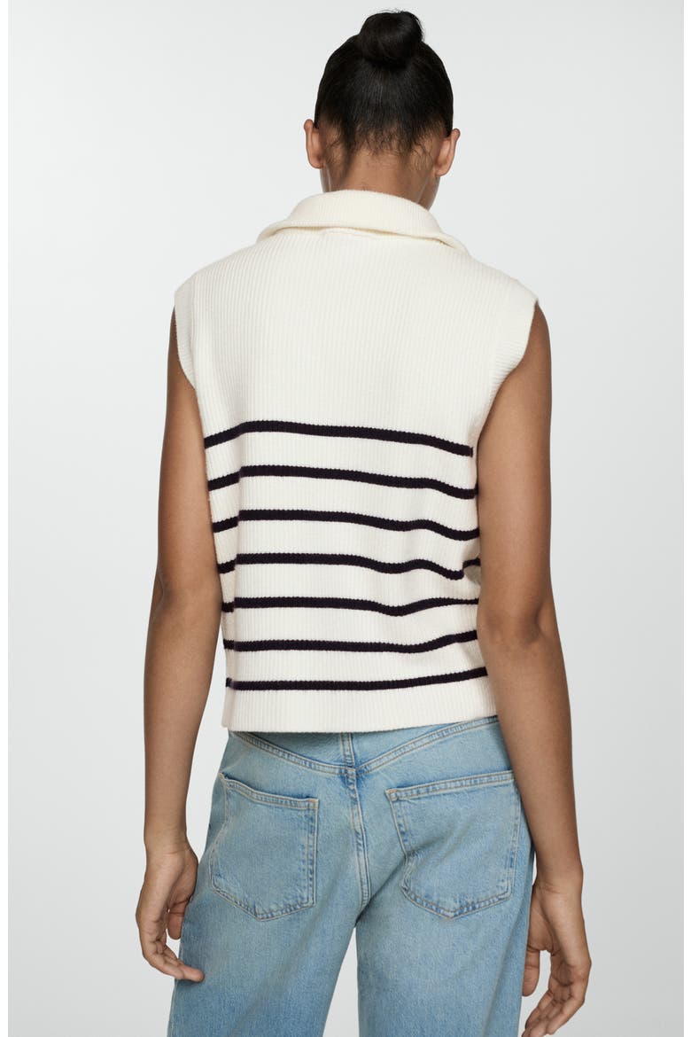 Rizon Sweater Vest, Alternate, color, IVORY/ NAVY STRIPE