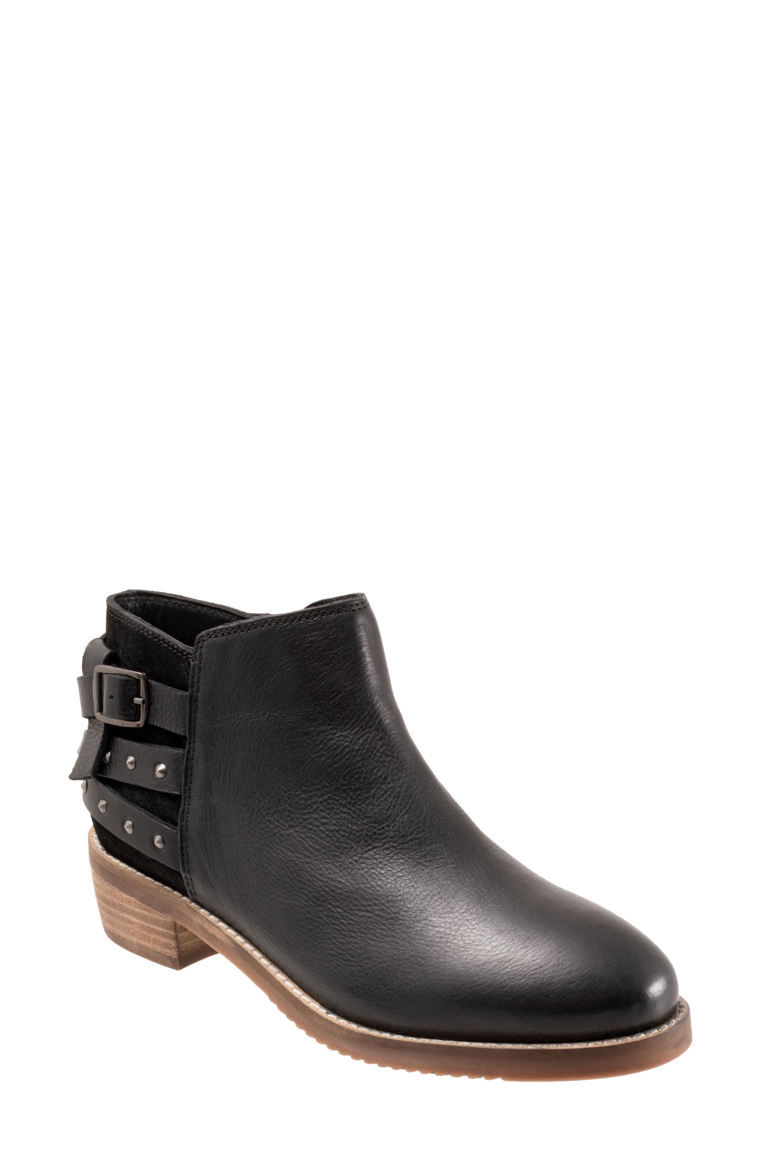 SoftWalk Raleigh Bootie, Main, color, BLACK STUDS