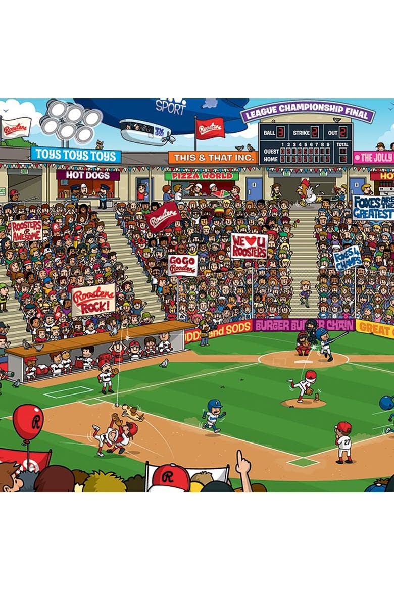 Baseball 100 Piece Puzzle, Alternate, color, Multicolored