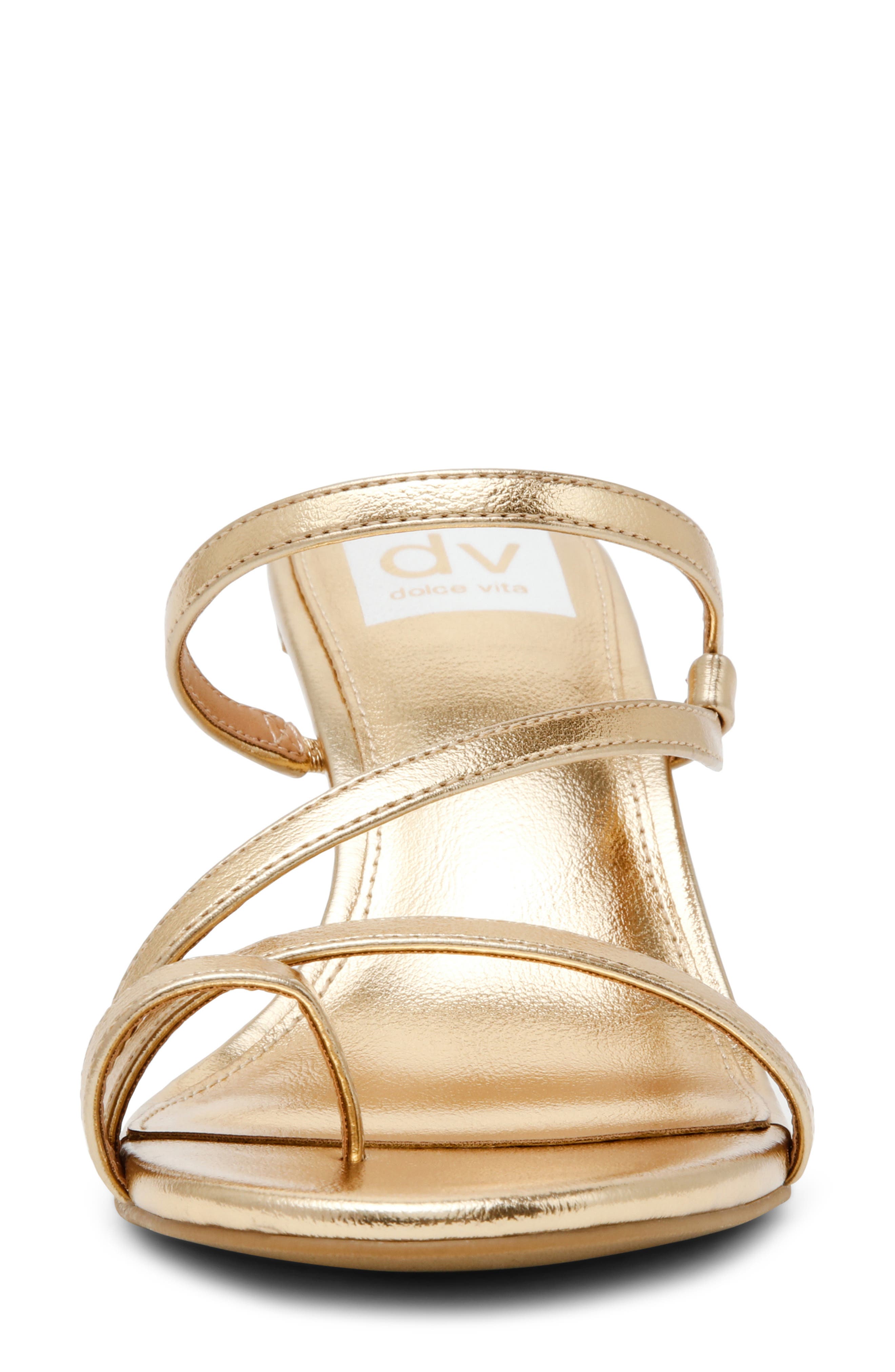 Carlota Sandal, Alternate, color, GOLD SHINY