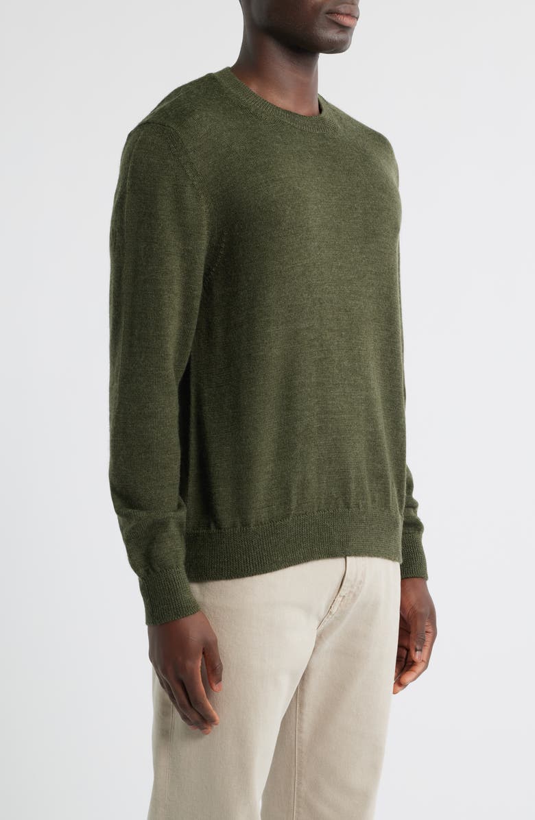 ALEX CRANE Campo Merino Wool Crewneck Sweater, Alternate, color, Pine