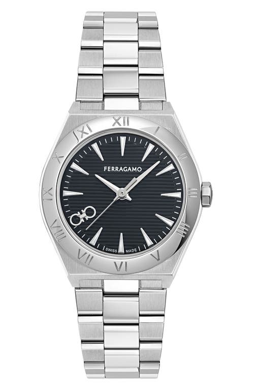 Ferragamo Vega Upper East 28mm In Stainless Steel