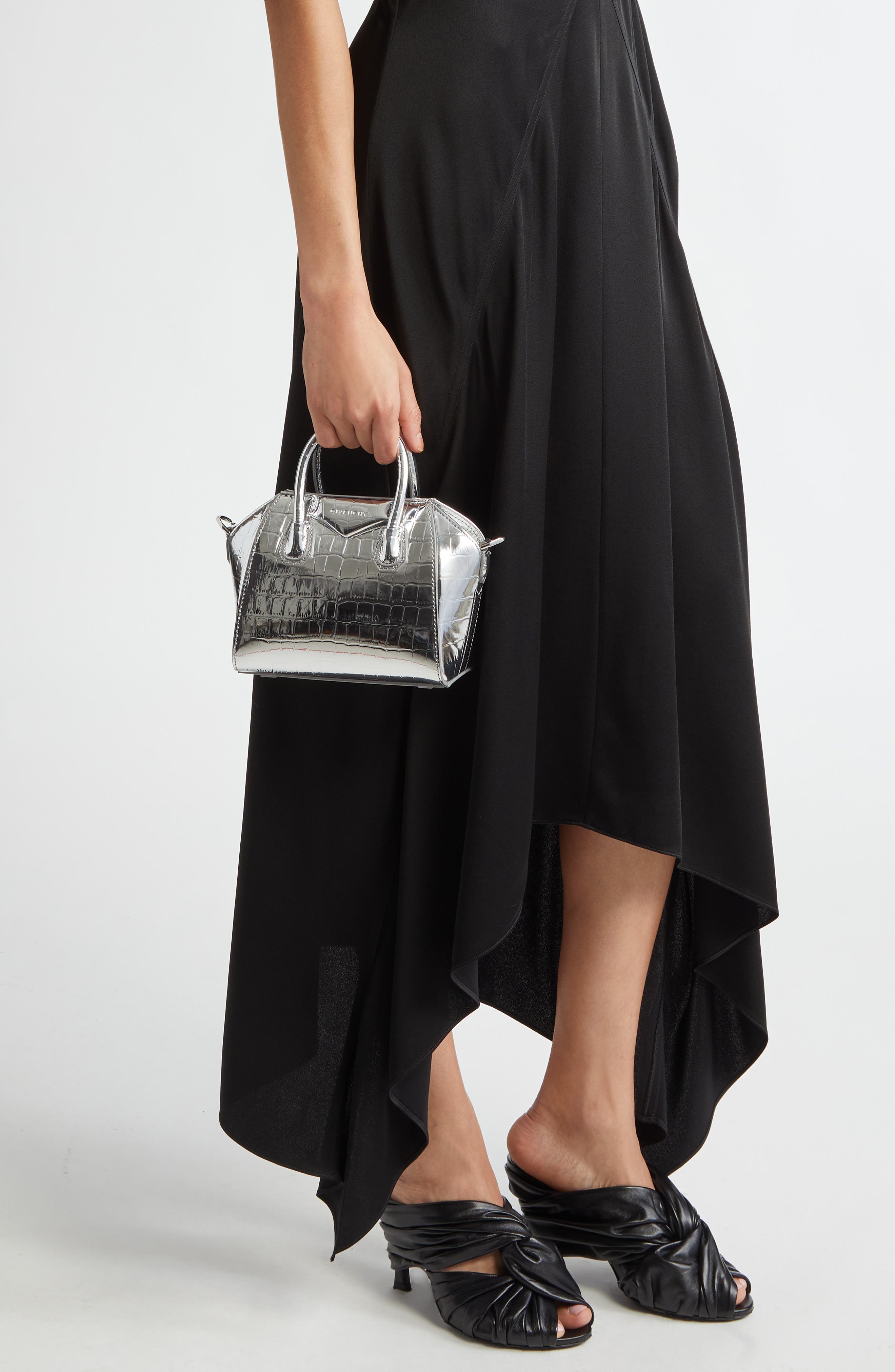 Givenchy Toy Antigona Leather Satchel, Alternate, color, 