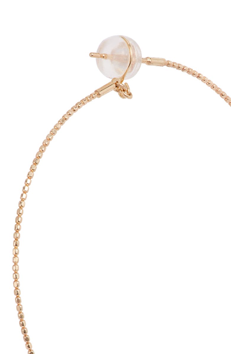 Poppy Finch Skinny Beaded Hoop Earrings, Alternate, color, 