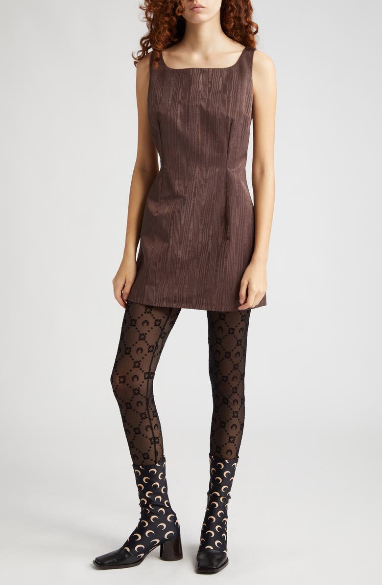 Marine Serre Moonogram Flocked Mesh Tights, Main, color, 