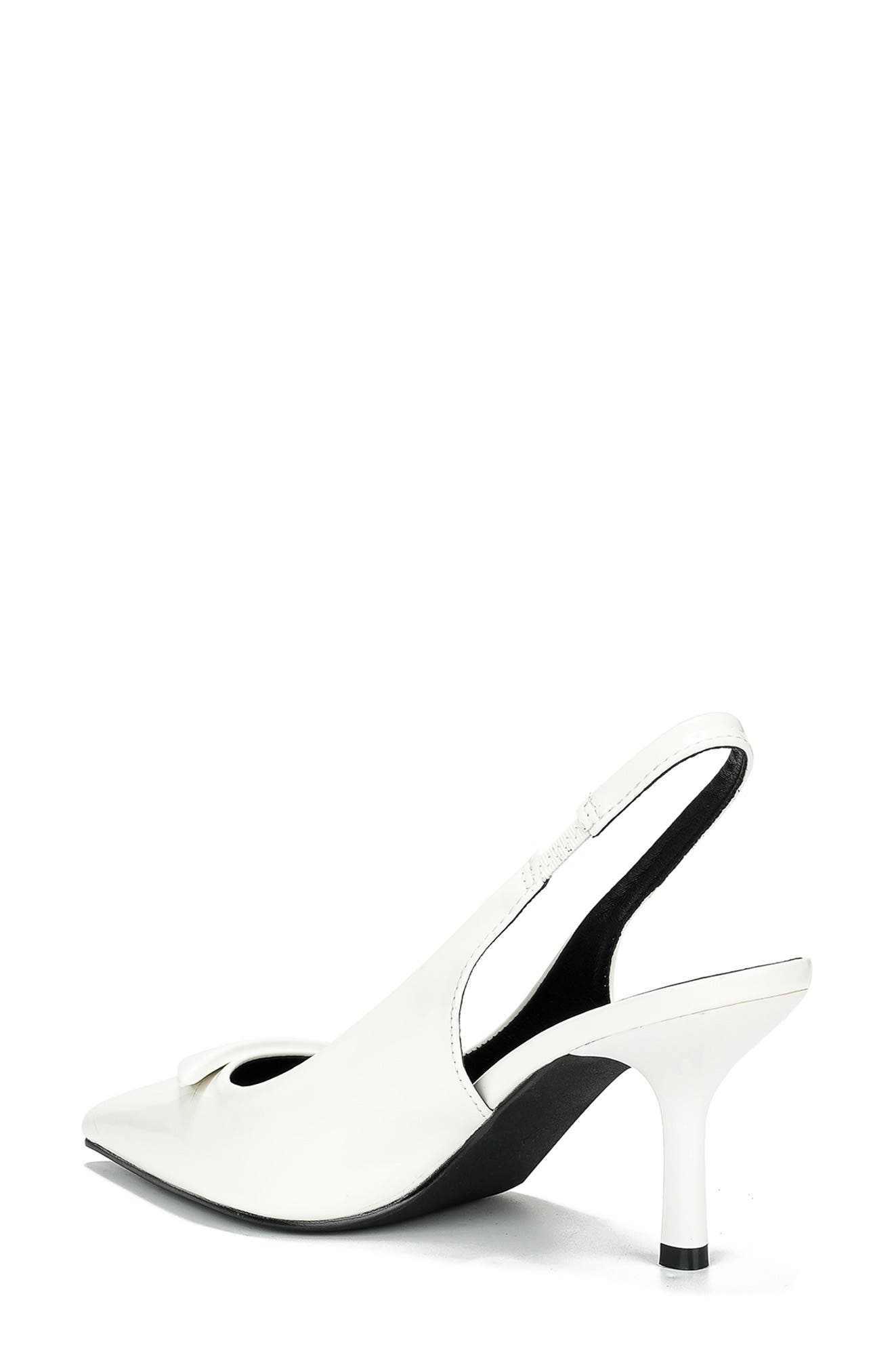 BERNESS Chevelle Pointed Toe Slingback Pump, Alternate, color, White