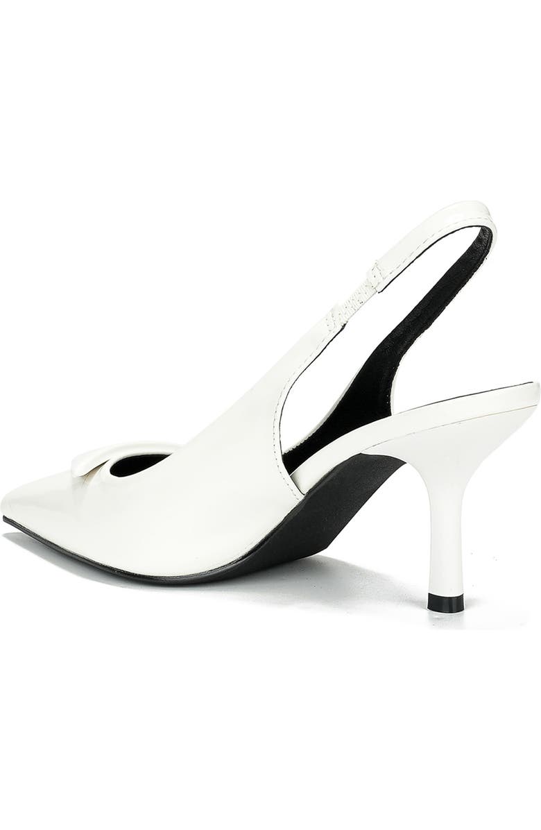 BERNESS Chevelle Pointed Toe Slingback Pump, Alternate, color, White