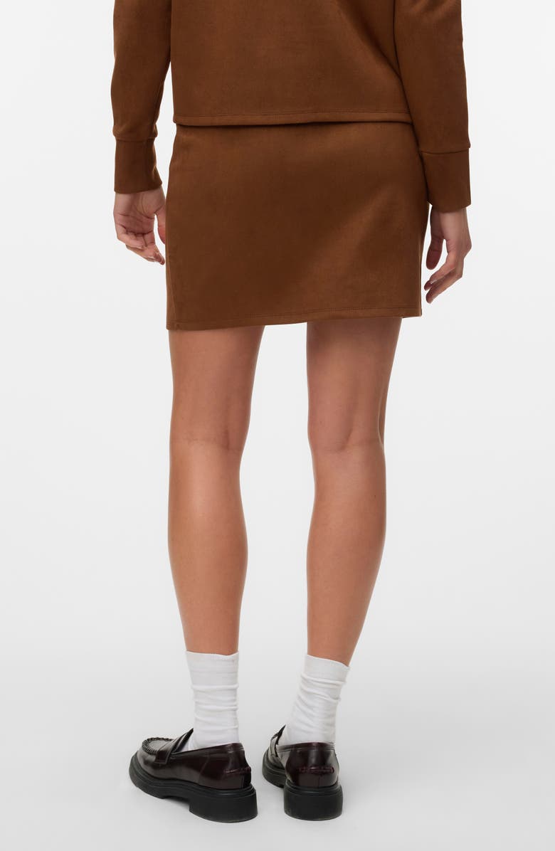 VERO MODA Faux Suede Miniskirt, Alternate, color, Emperador