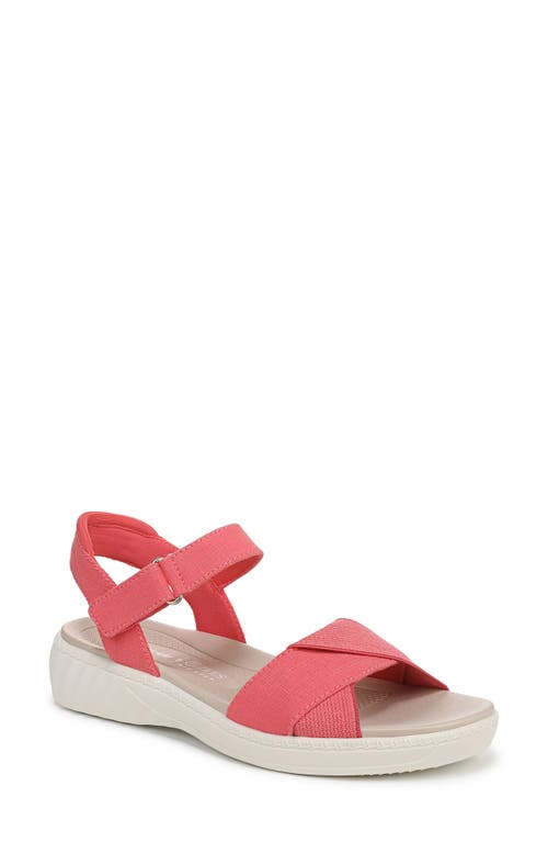 Bzees Lane Sandal In Coral Fabric