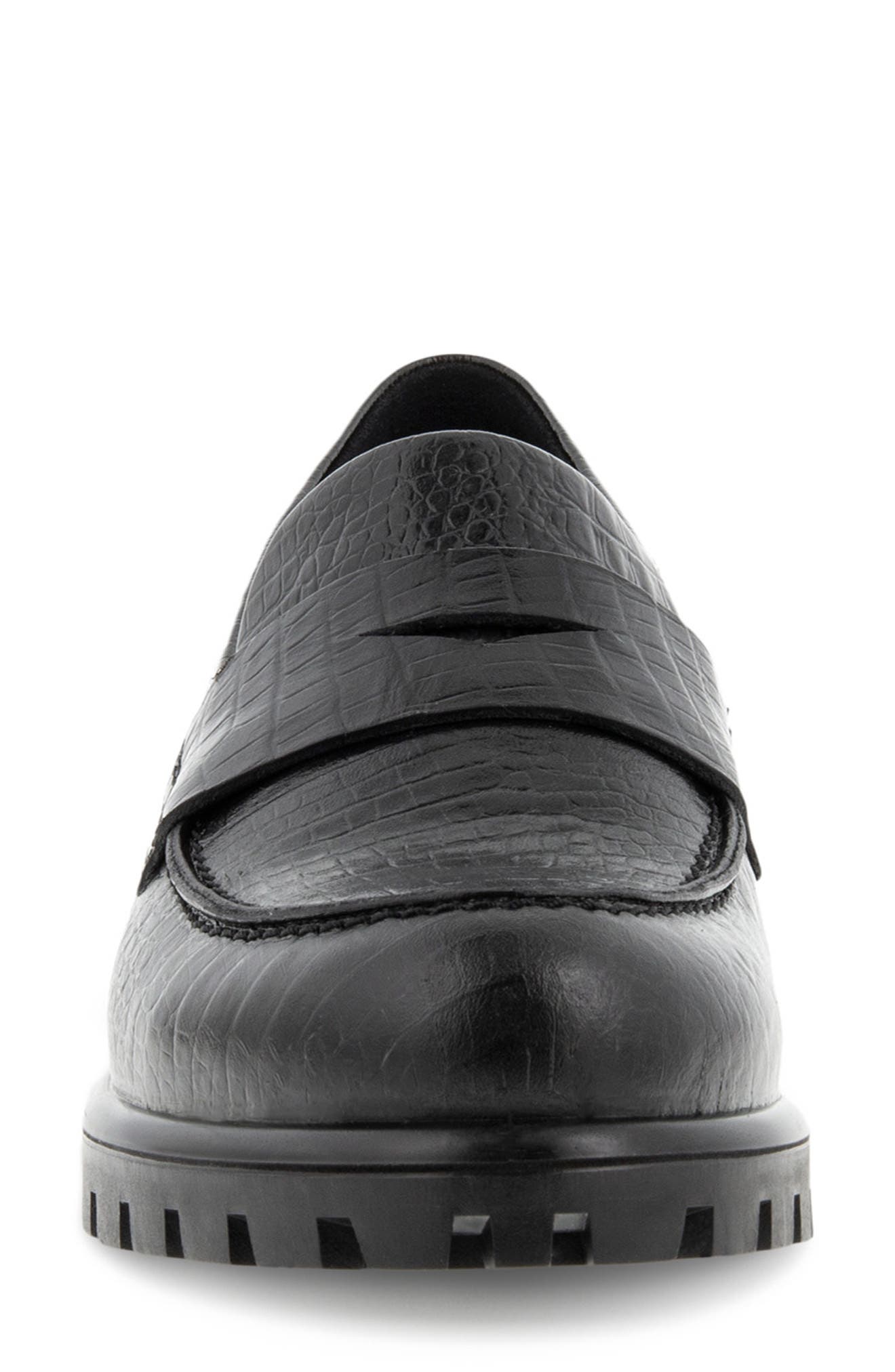 ModTray Penny Loafer, Alternate, color, BLACK EMBOSSED LEATHER