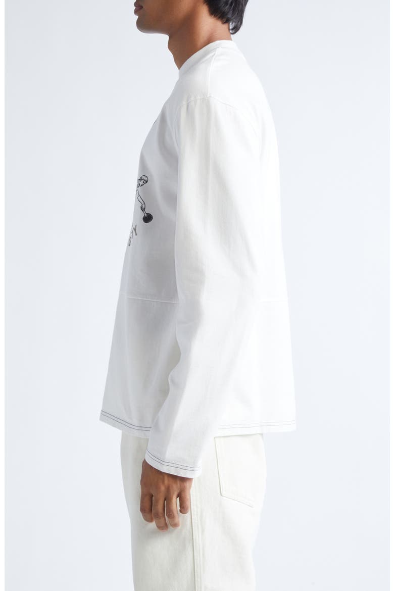 Practice Tennis Long Sleeve Graphic T-Shirt, Alternate, color, OFF WHITE