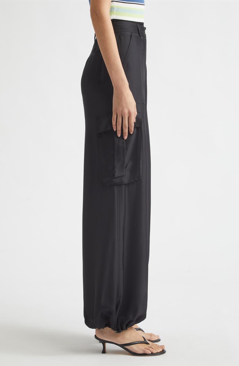 Toccin James Wide Leg Cargo Pants, Alternate, color, Jet
