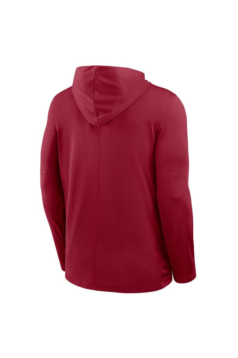 Men's Nike Crimson Washington State Cougars 2026 Sideline Dri-FIT Lightweight Hooded Top, Alternate, color, Crimson