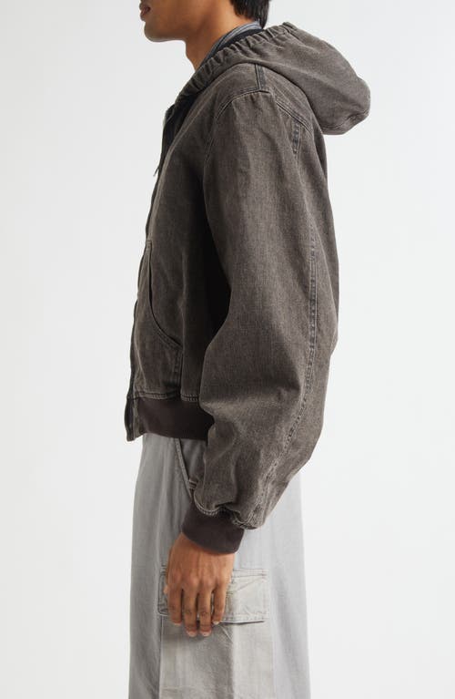 Our Legacy Charcoal Denim Bomber Jacket