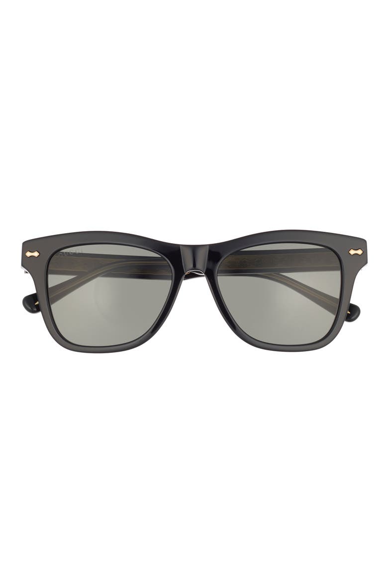 53mm Round Sunglasses, Main, color, BLACK BLACK GREY