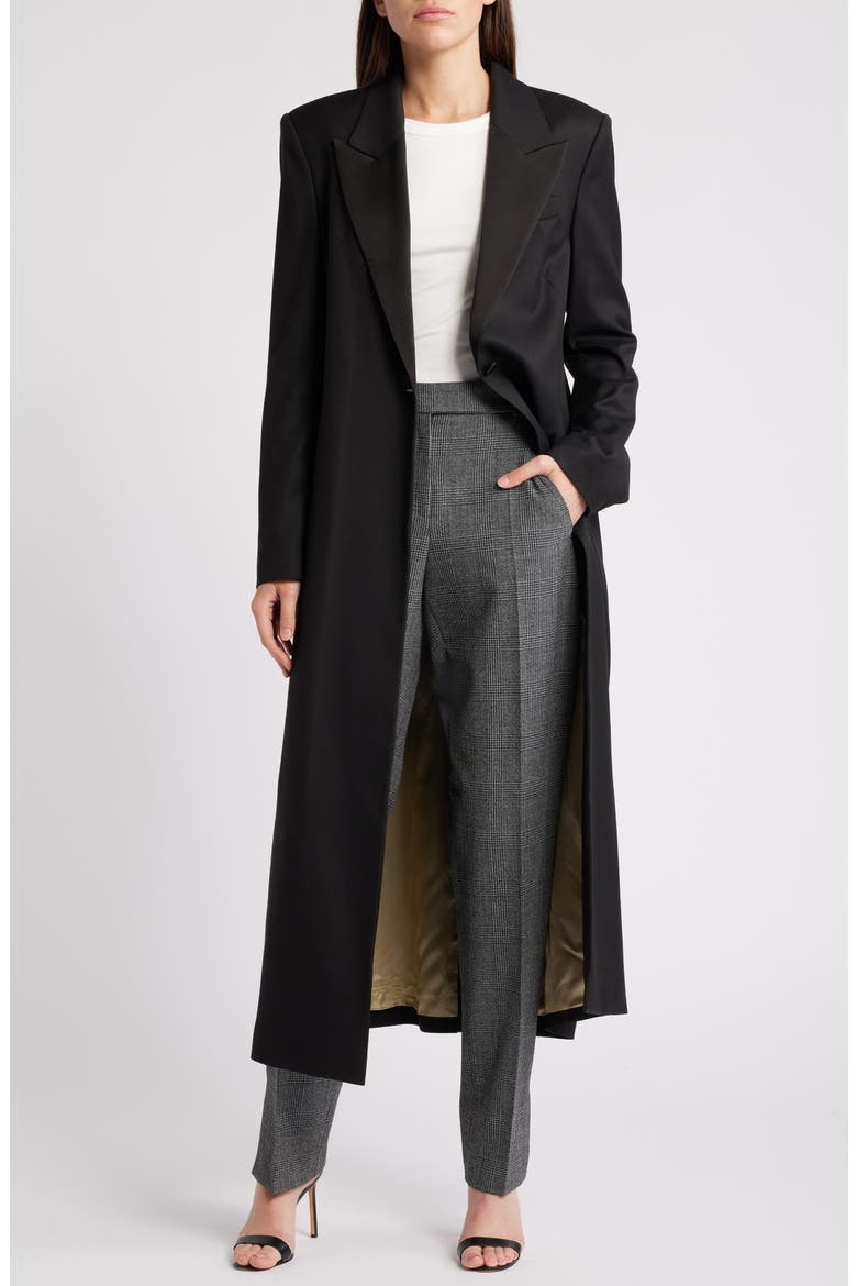 Corari Longline Coat, Alternate, color, BLK