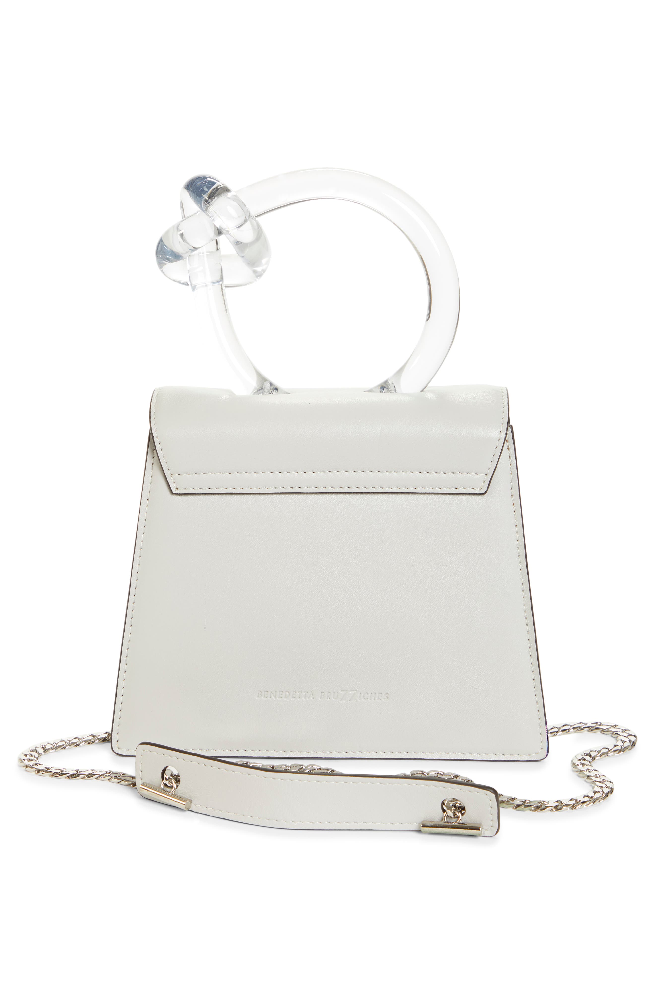 Benedetta Bruzziches BB Leather Top Handle Satchel, Alternate, color, 