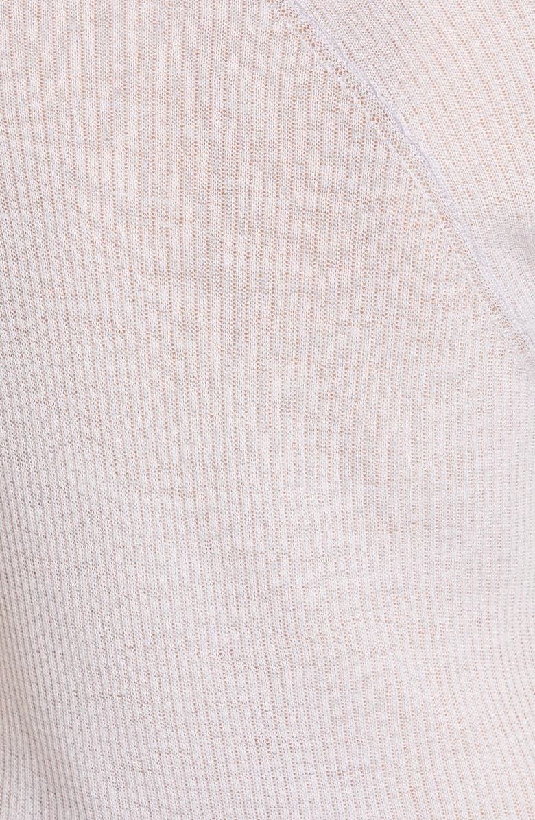 Rosetta Getty Bias Ribbed Merino Wool Blend Sweater, Alternate, color, 