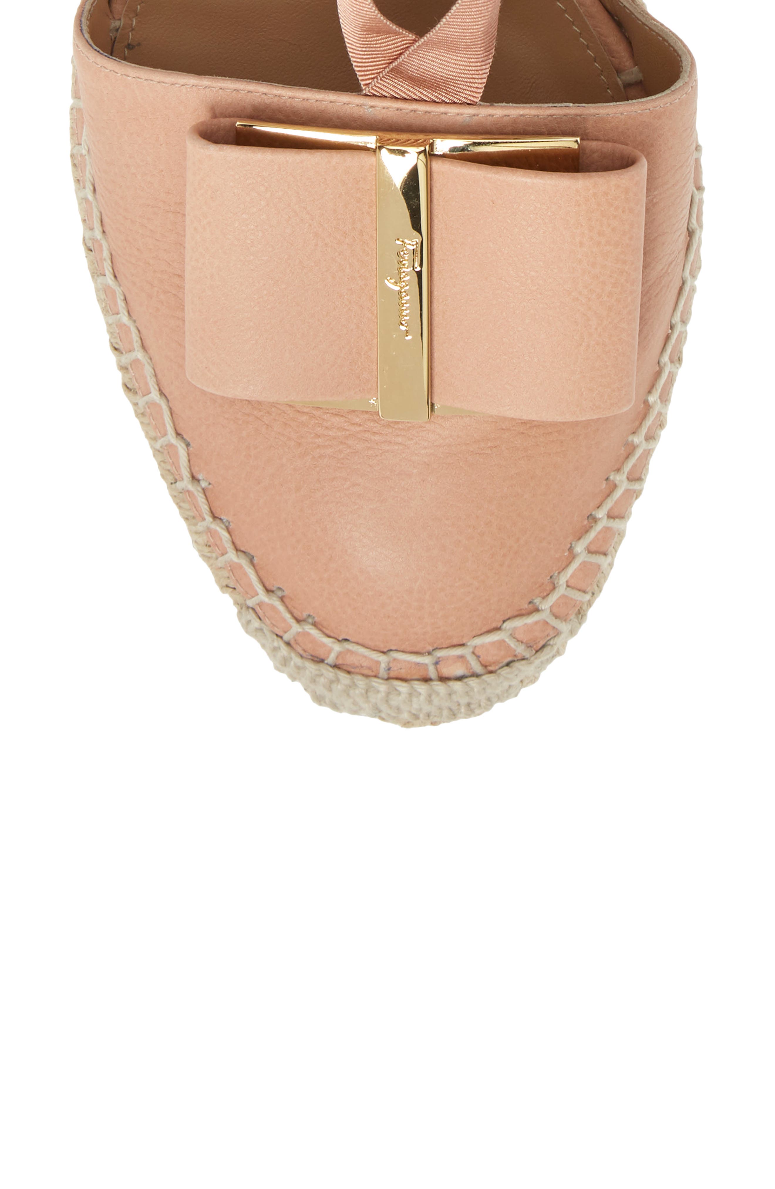 FERRAGAMO Salvatore Ferragamo Geranio Espadrille Wedge, Alternate, color, 