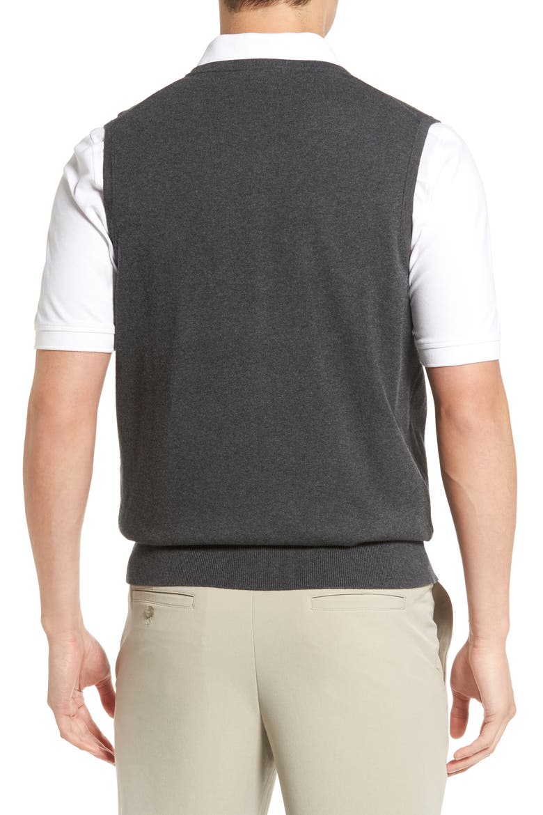 Lakemont V-Neck Sweater Vest, Alternate, color, CHARCOAL HEATHER