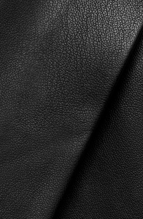Mango Wrap Faux Leather Skort In Black