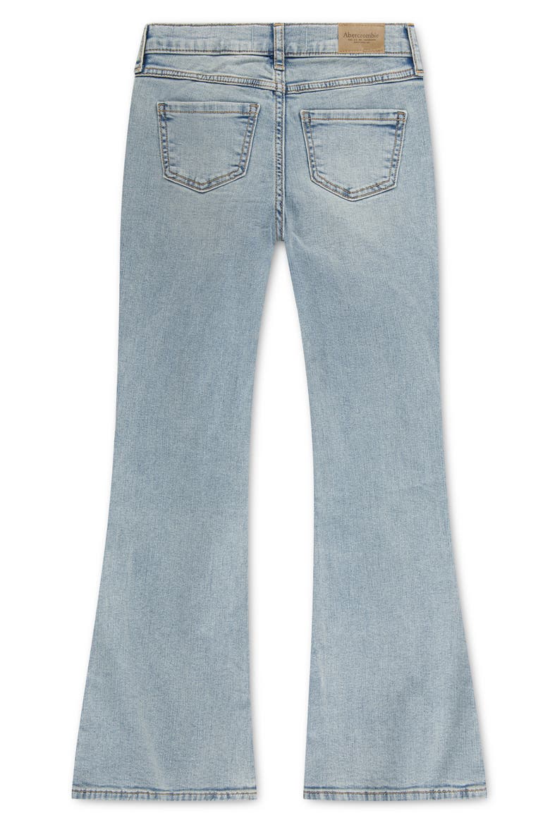 Kids' Floral Trail Flare Leg Jeans, Alternate, color, RIPPLE