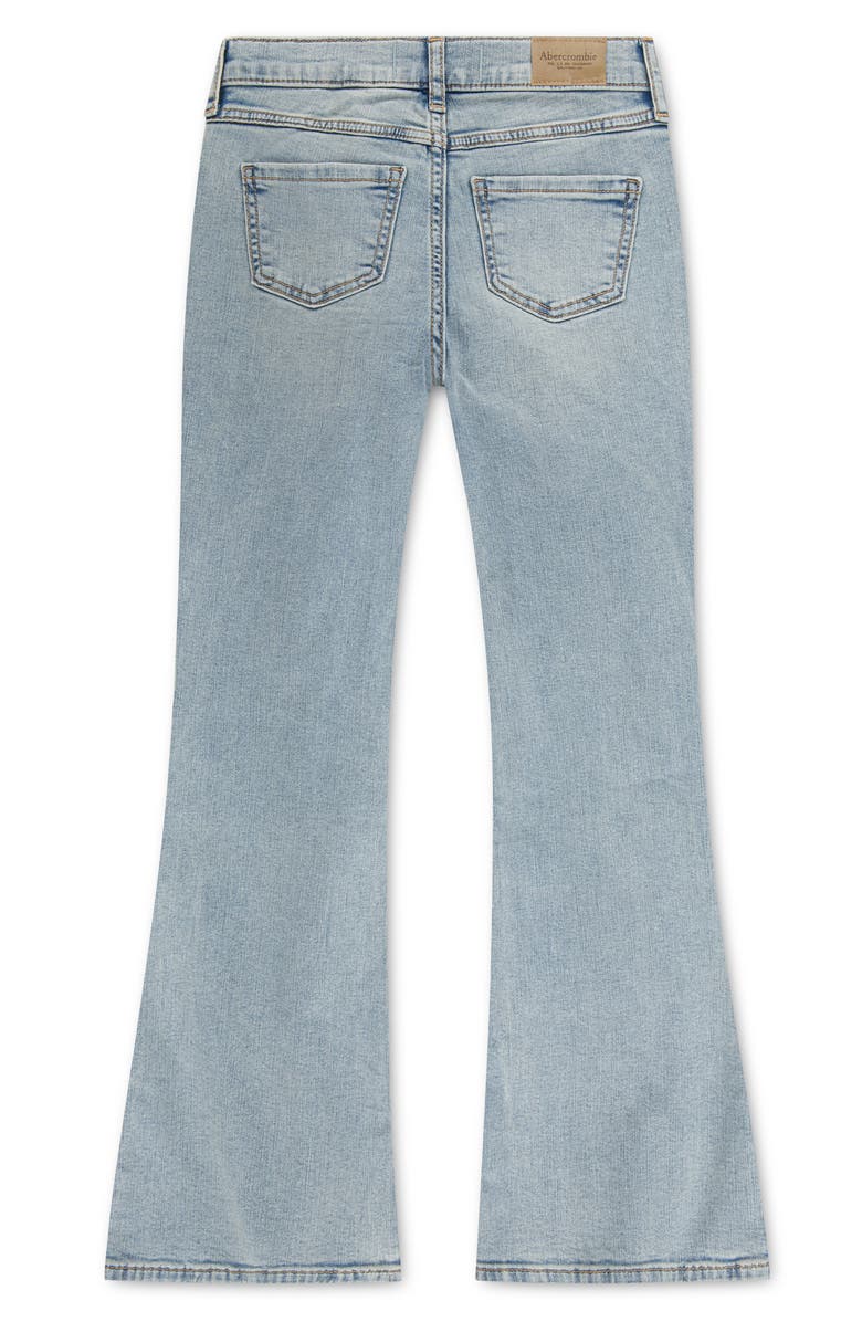 abercrombie kids Kids' Floral Trail Flare Leg Jeans, Alternate, color, Ripple