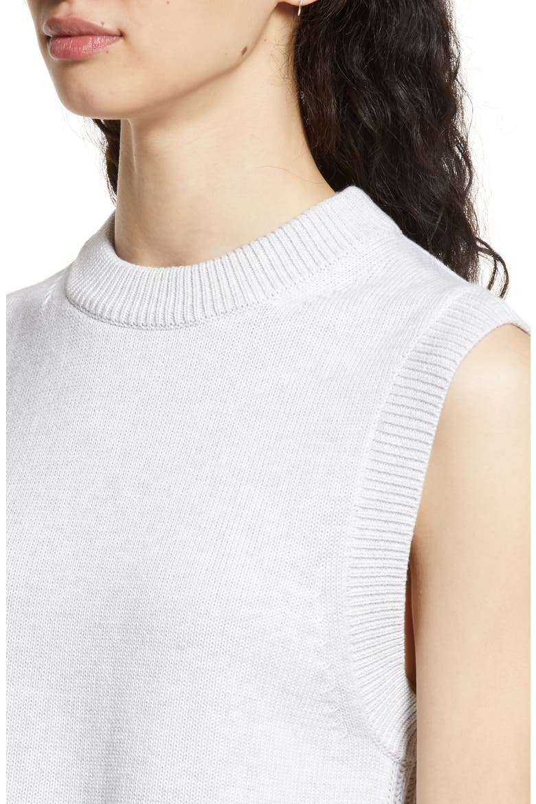 Cotton Sweater Vest, Alternate, color, DOVE GREY
