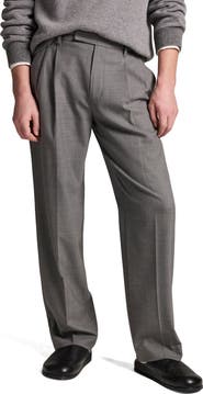 Vince Louie Double Pleated Refined Twill Trousers