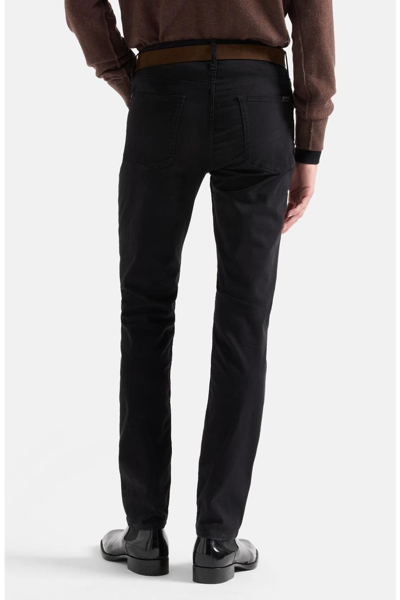 Slimmy Slim Straight Leg Jeans, Alternate, color, SATEEN BLACK