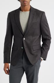 BOSS Hutson Brushed Wool & Cashmere Sport Coat